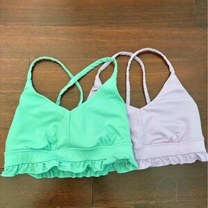 Sports bra with ruffles, perfect condition lightly worn, size s